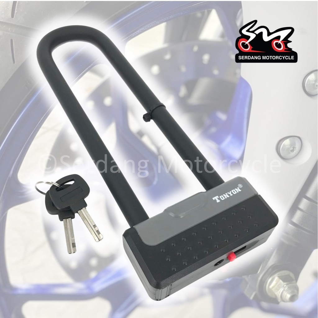 TONYON Fork Lock Heavy Duty Security Chain Lock Motorcycle Motosikal