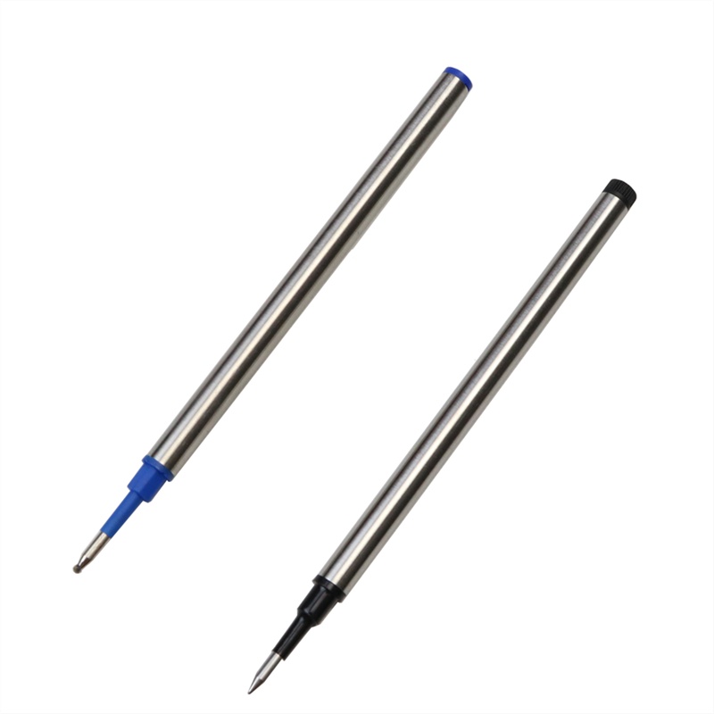 0.5mm blue and black roller Pen Refill Smooth writing Metal ballpoint