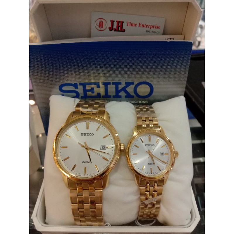 JH TIME Guarantee New Seiko Couple Watches Jam Tangan price per