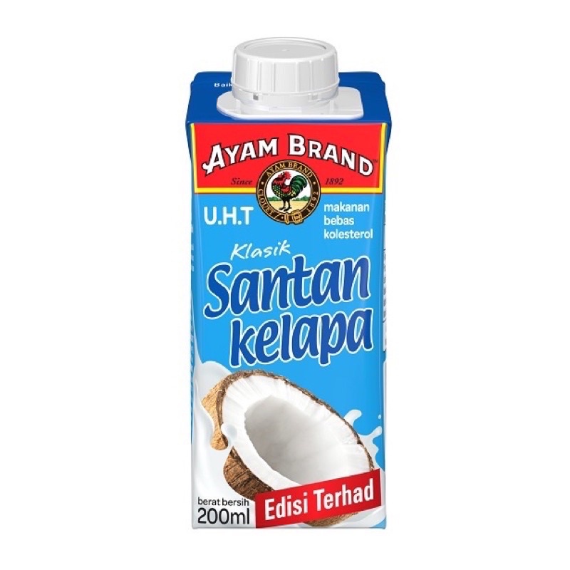 Ayam Brand Santan Estrak Krim Kelapa Asli 200ml Ayam Brand Coconut Cream Extract Coconut 5505