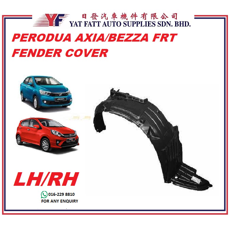 PERODUA AXIA/BEZZA FRONT FENDER COVER DAUN PISANG DEPAN GENUINE ...
