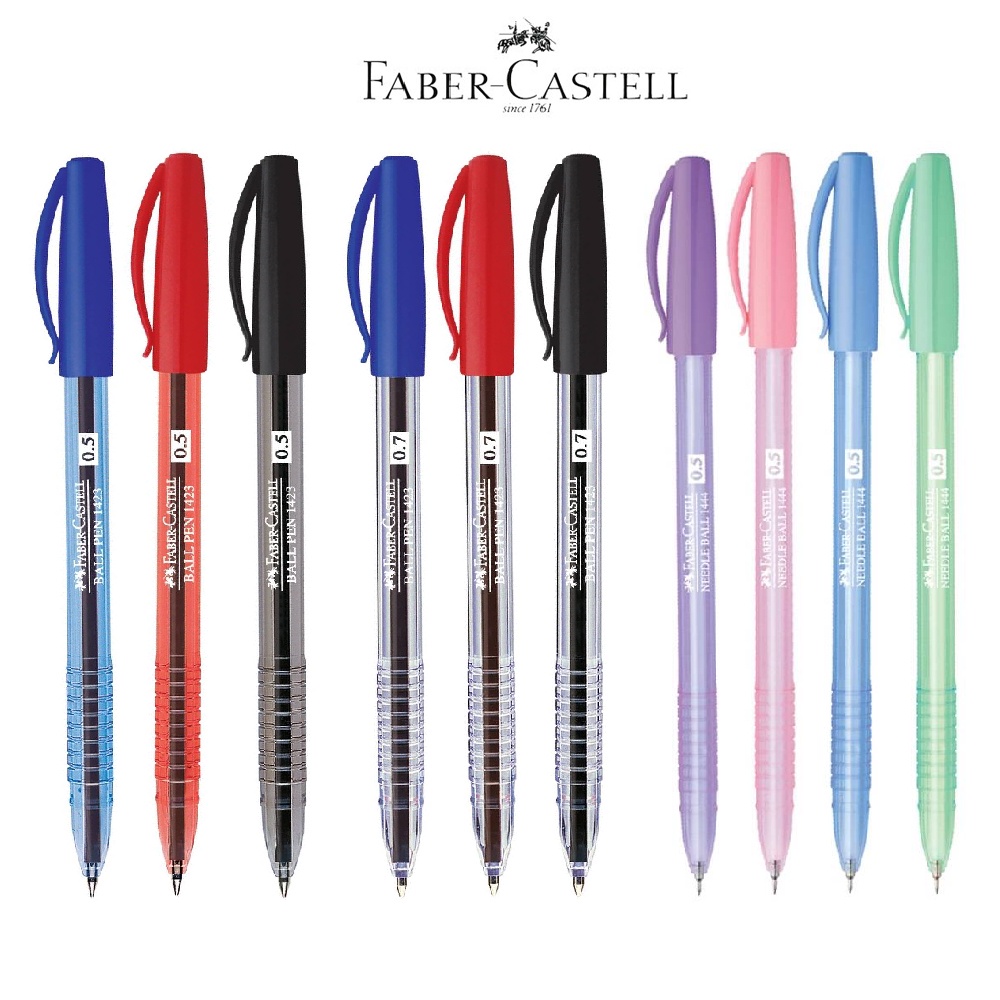 Ballpoint Pen 0.5 mm/0.7 mm. Faber-Castell 1423/1444 Pastel [S24 ...