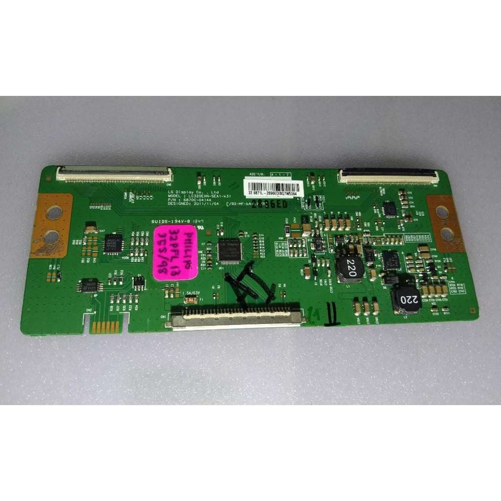 TCON TV PHILIPS 32PFL1335S/98 MODEL LC320EXN-SEA1-k31 (USED) | Shopee ...