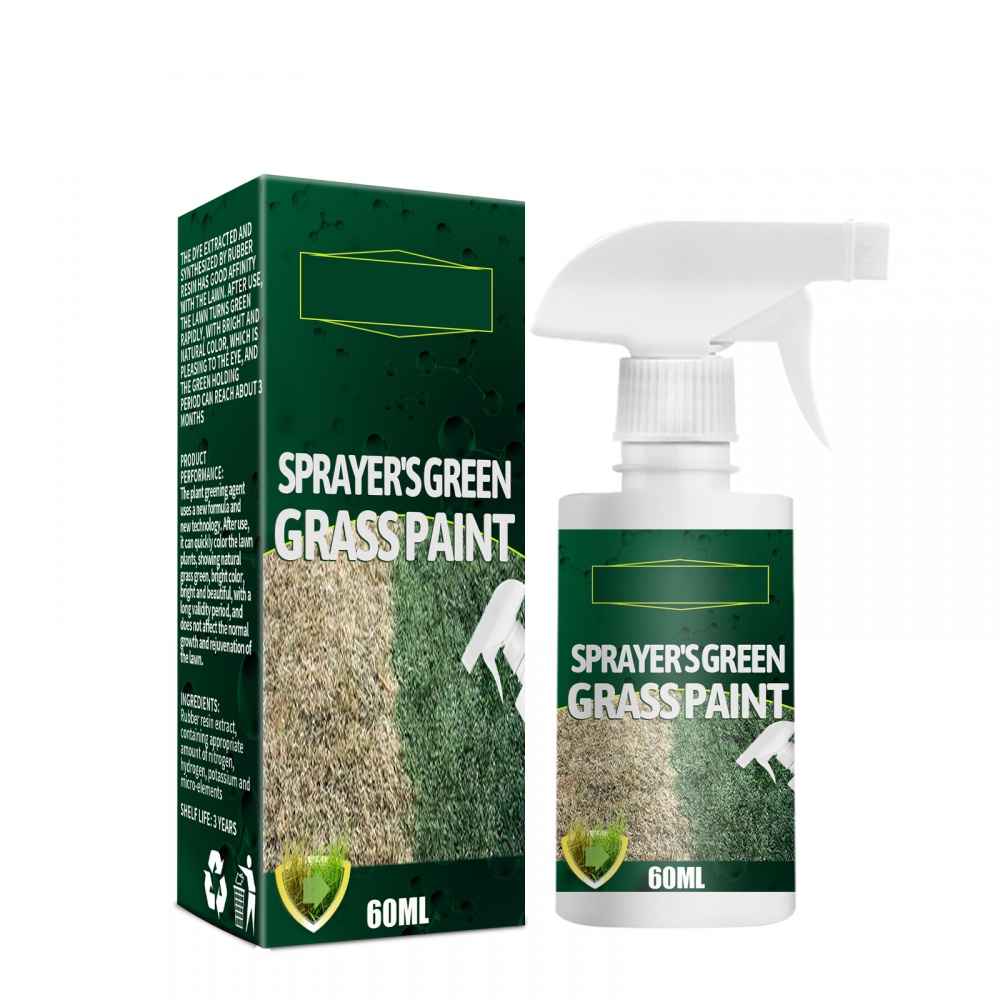 60ml Green Grass Paint For Lawn, Fast Green Spray Paint for Grass