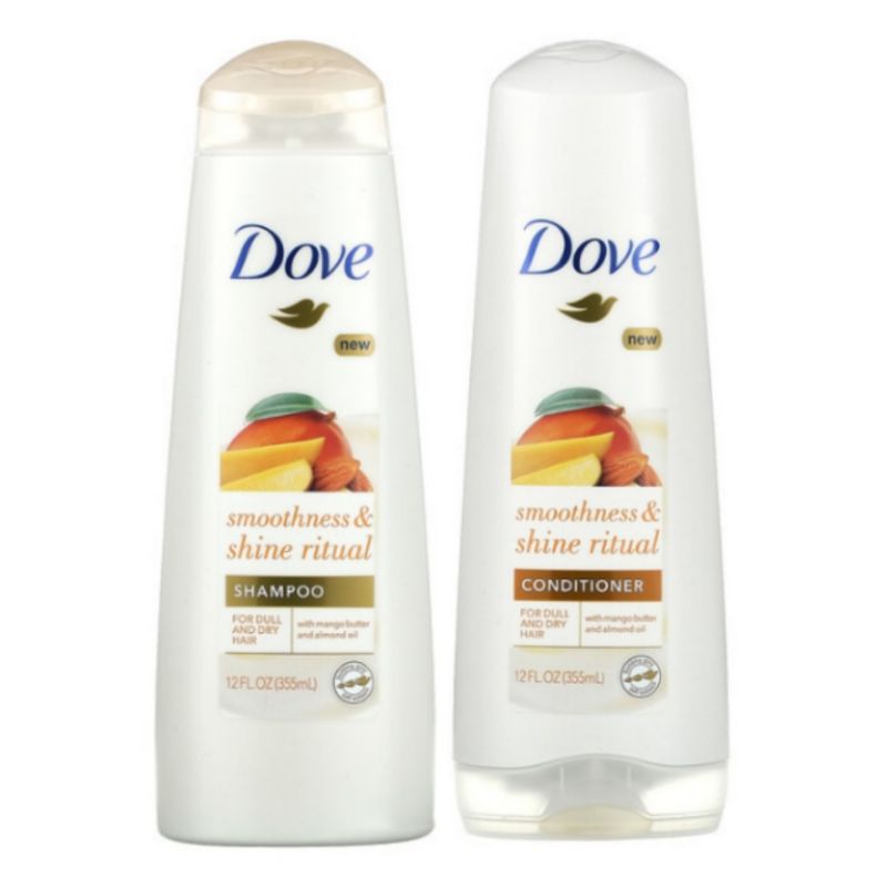 Dove, Smoothness & Shine Ritual Shampoo / Conditioner, For Dull and Dry