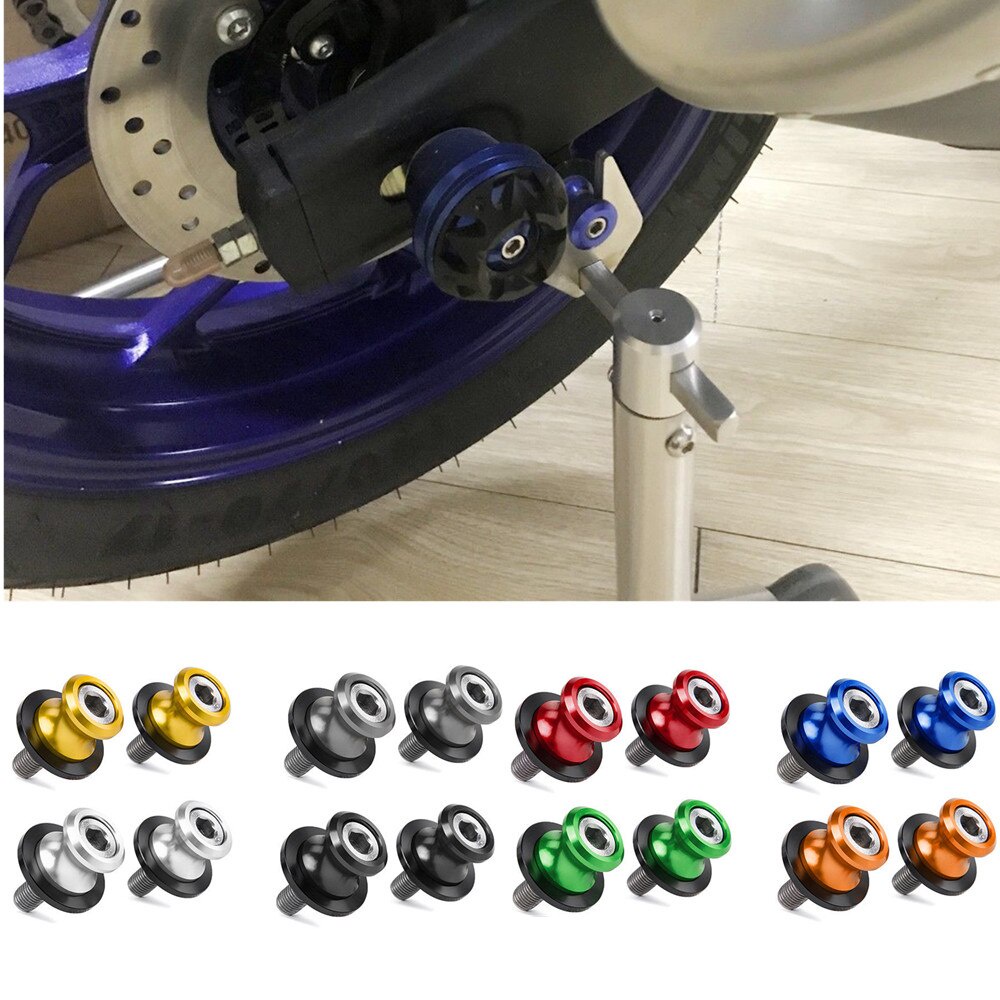 Nottolini M8 Forcellone Moto - 2 Pezzi Neri Per Kawasaki, BMW, Honda, Suzuki