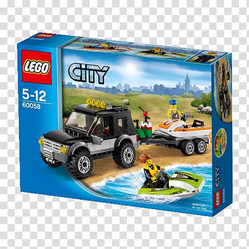 Lego city great vehicles 60058 suv with discount watercraft