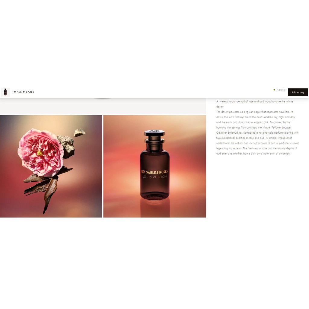 Louis Vuitton Les Sables Roses EDP – The Fragrance Decant Boutique™