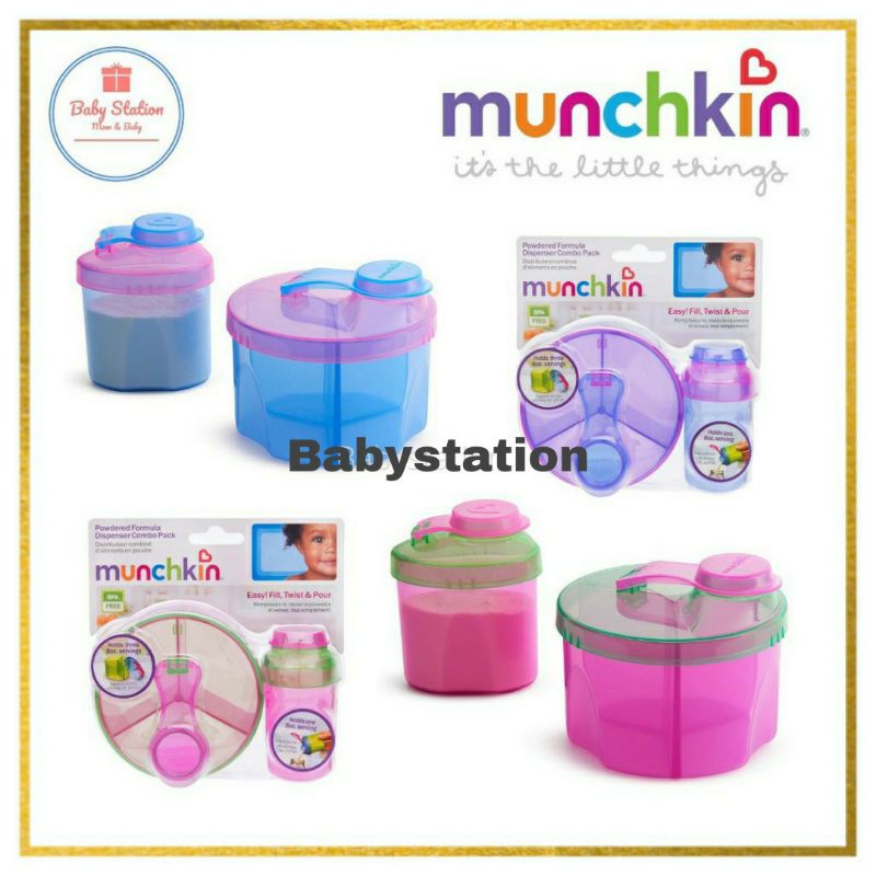 Munchkin Powdered Milk Container BPA Free Formula Dispenser Combo Box ...