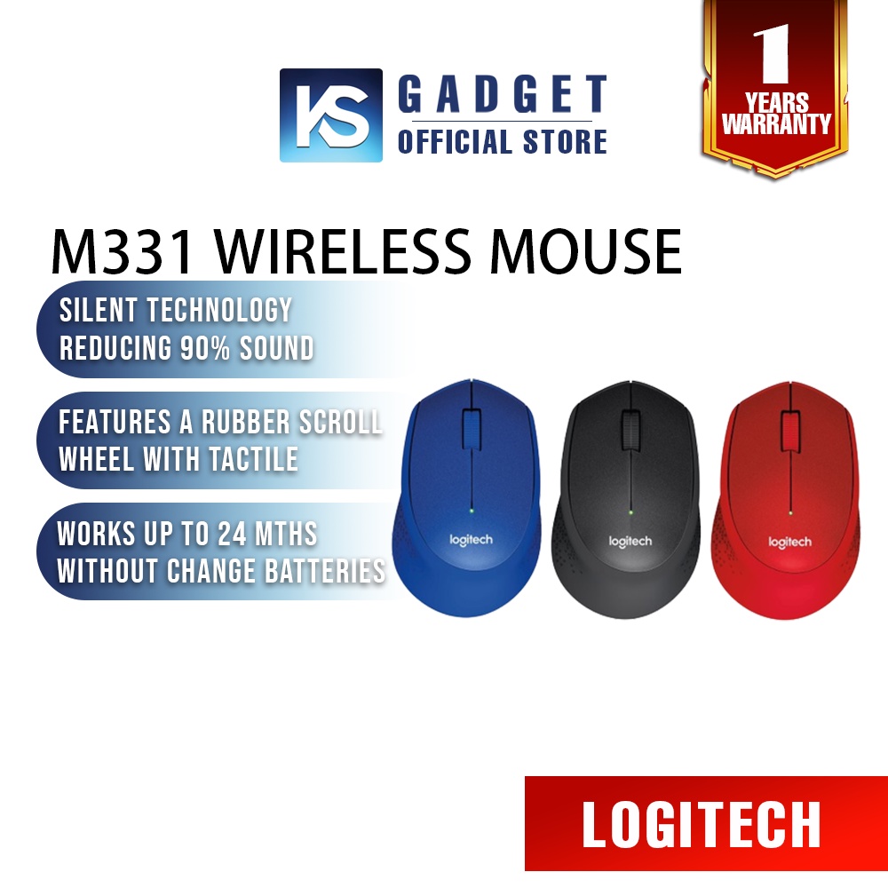 [READY STOCK]Logitech M331 Silent Plus Wireless Mouse | Shopee Malaysia