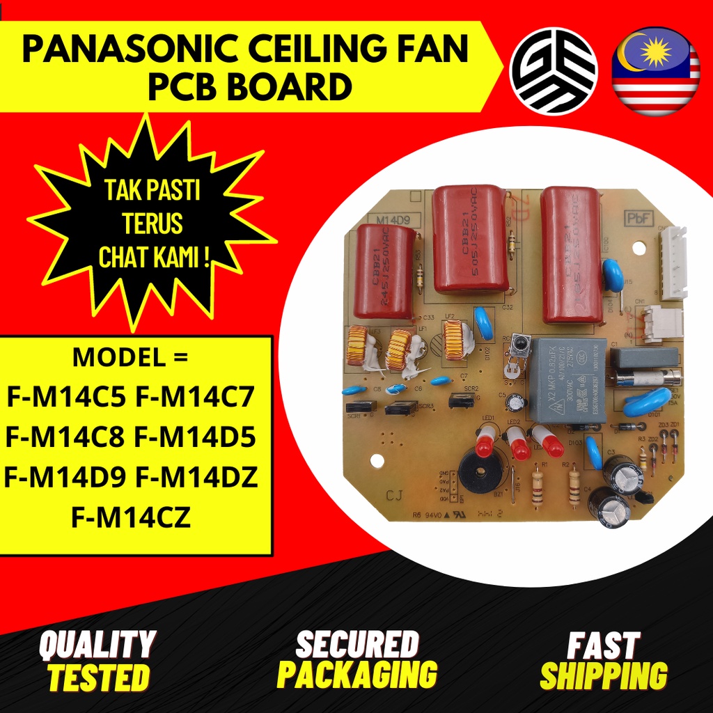 K14X5 / K14X8 / K14Y5 / K14Y9 KDK PANASONIC CEILING FAN BOARD / KIPAS