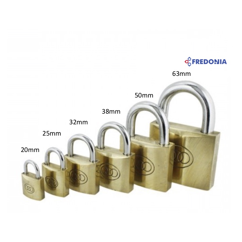 Tri-Circle Standard Brass Padlock [100% ORIGINAL] | Shopee Malaysia