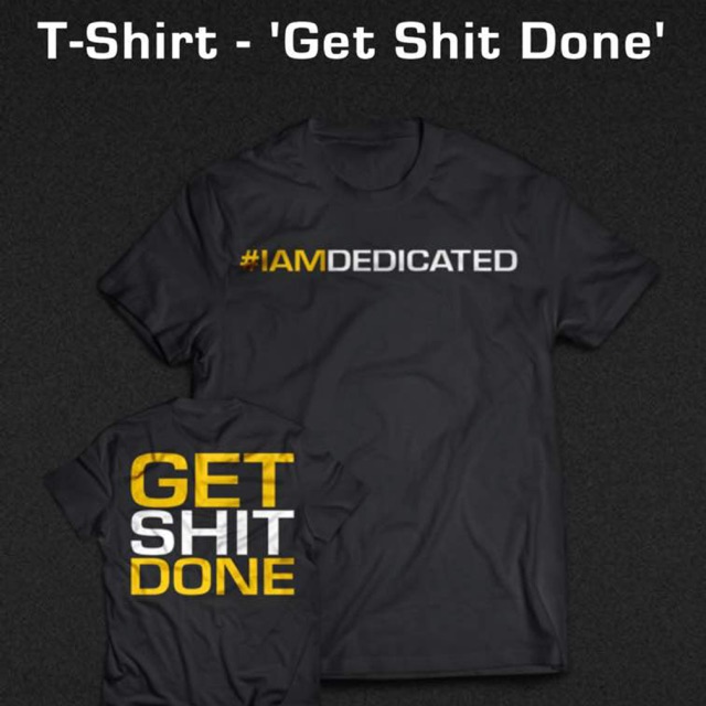 ORIGINAL T-SHIRT - GET SHIT DONE / Tshirt / Gym Tshirt / Fitness Tshirt ...