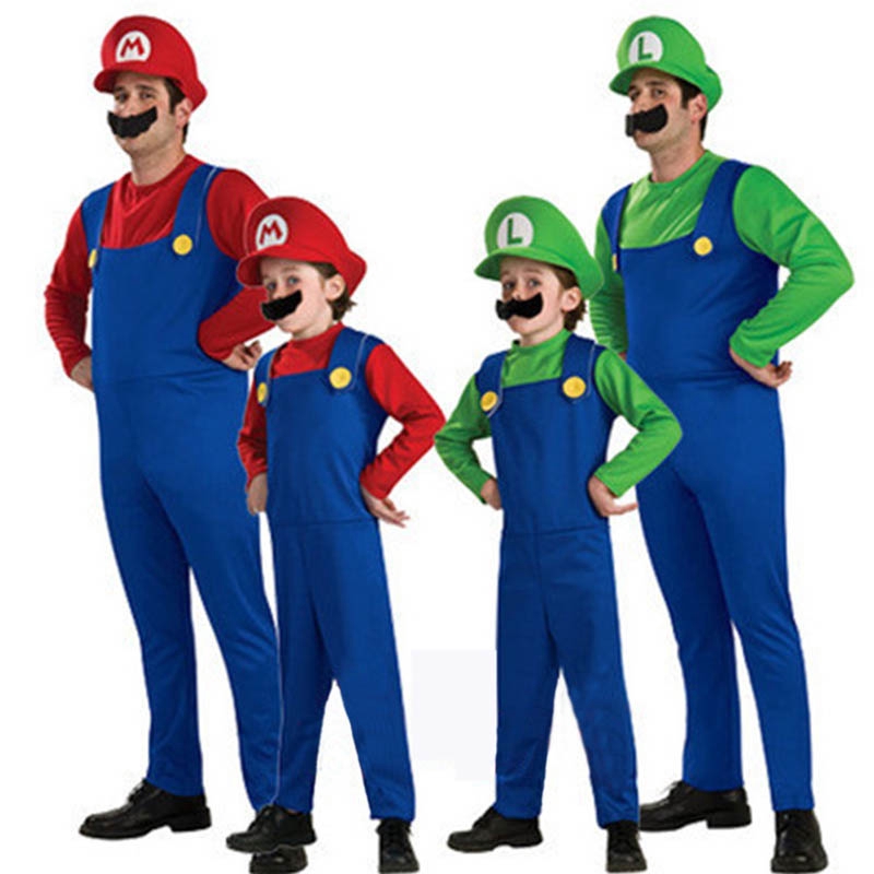 Super Mario Bros Adult Costume Mustache Disguise Mens Mario