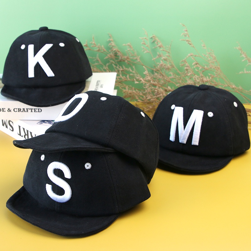 Letter Embroidery Baby Baseball Cap Soft Cotton Outdoor Casual Kid Sun