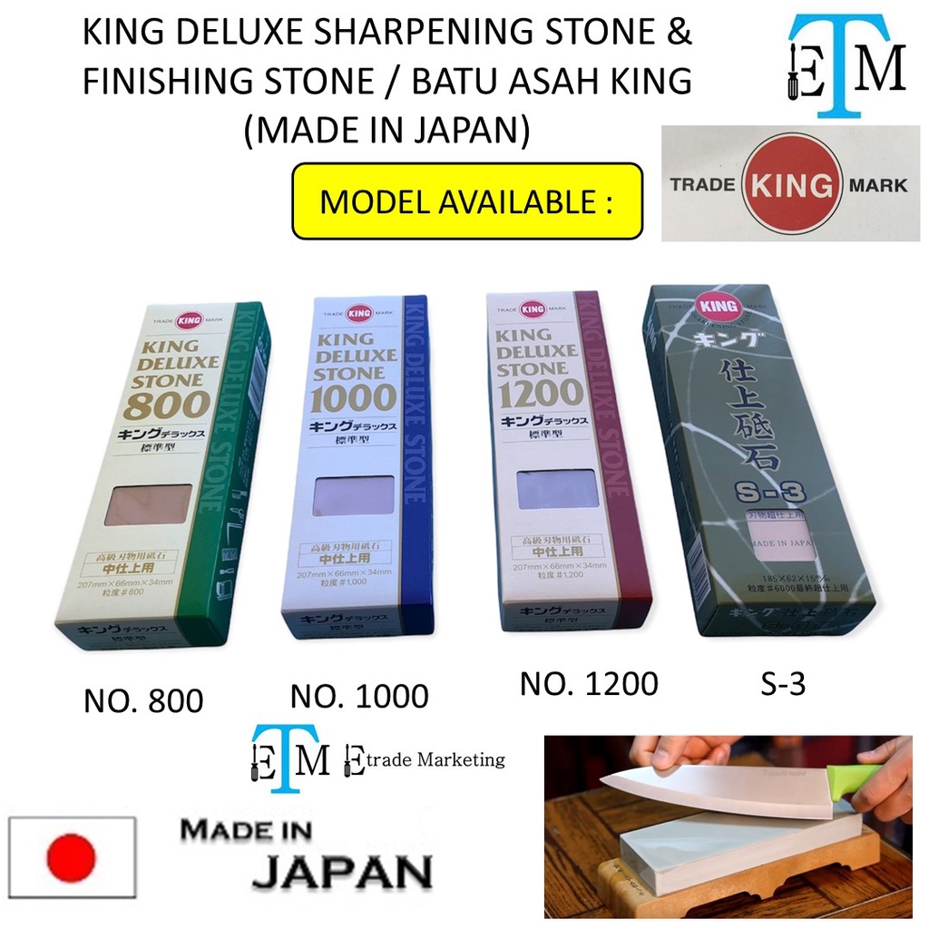 KING DELUXE SERIES SHARPENING STONE & FINISHING STONE / BATU ASAH KING