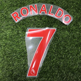 Ronaldo #7 Manchester United 21/22 Away Red Youth Nameset