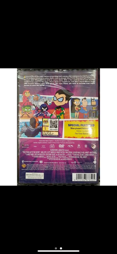 Teen Titans Go! To the Movies DVD | Shopee Malaysia