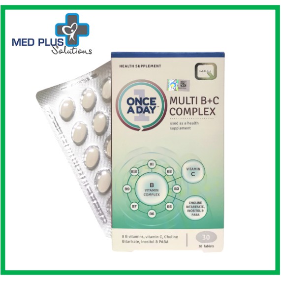 Quest Multi B+C Complex 30 tablets in blister packaging (Exp: 11/2023 ...
