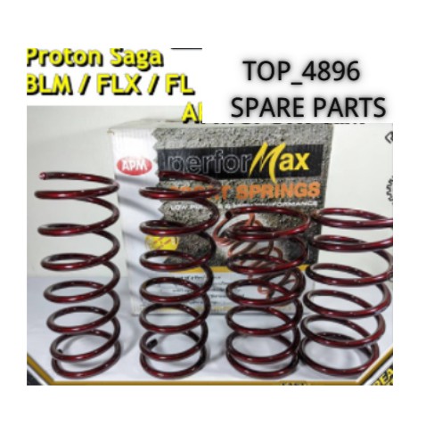 APM Performax Proton Saga BLM / FLX / FL Heavy Duty Sport Spring Set ...