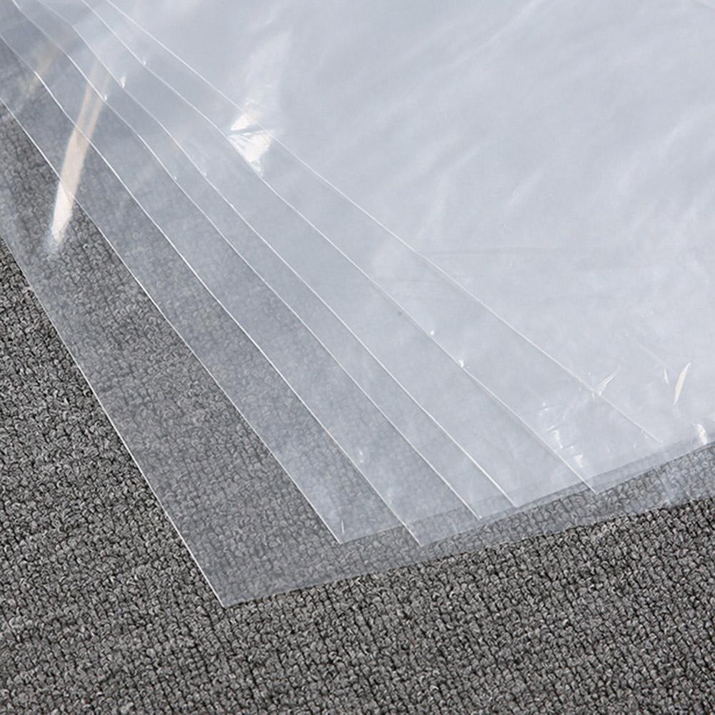 50pcs Clear Plastic Polythene Garment Cover Dry Cleaner Clothes Dress