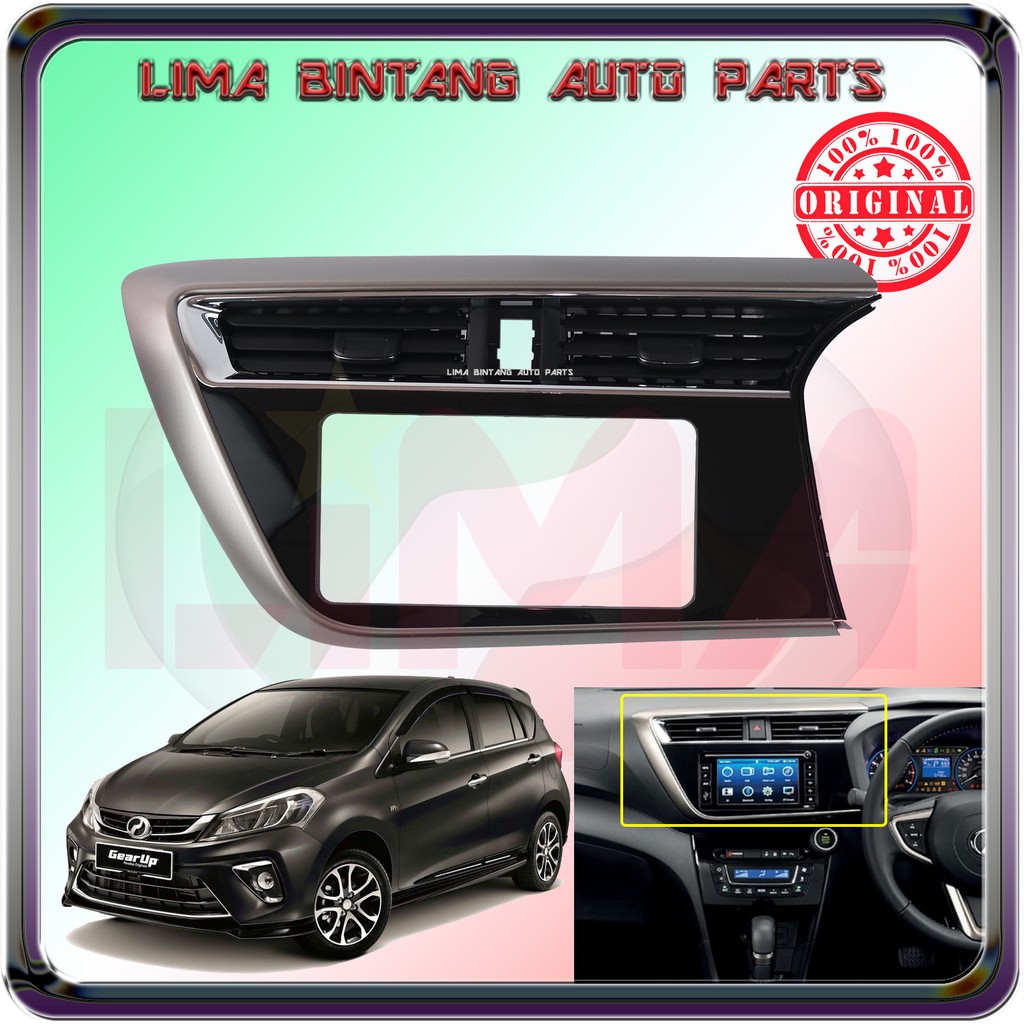 Perodua Myvi New D20N Radio Panel Casing & Center Aircond Vent Outlet