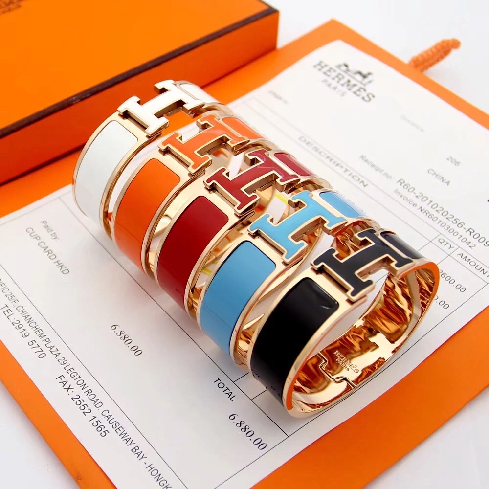 Hermes fashion bracelet with the same version of the material fashion ...