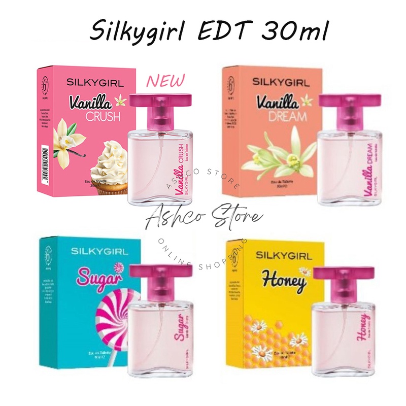 SILKYGIRL EDT 30ml Sugar Vanilla Dream Honey Vanilla Crush