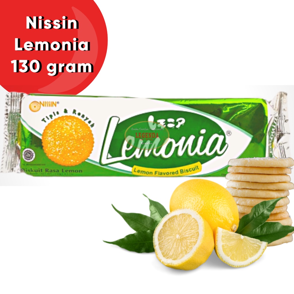 NISSIN Lemonia Lemon Flavored Biscuits 130g Gram Thin, Sour, Savory ...