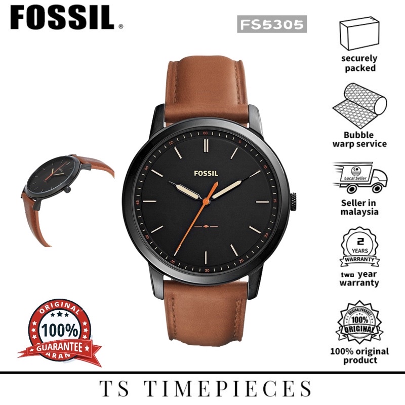 FOSSIL Men’s Watch FS5305 ( 2 year international warranty ) | Shopee ...