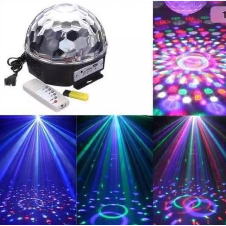 LED BLUETOOTH Crystal Magic Ball Light with (USB/ SD CARD INPUT ...