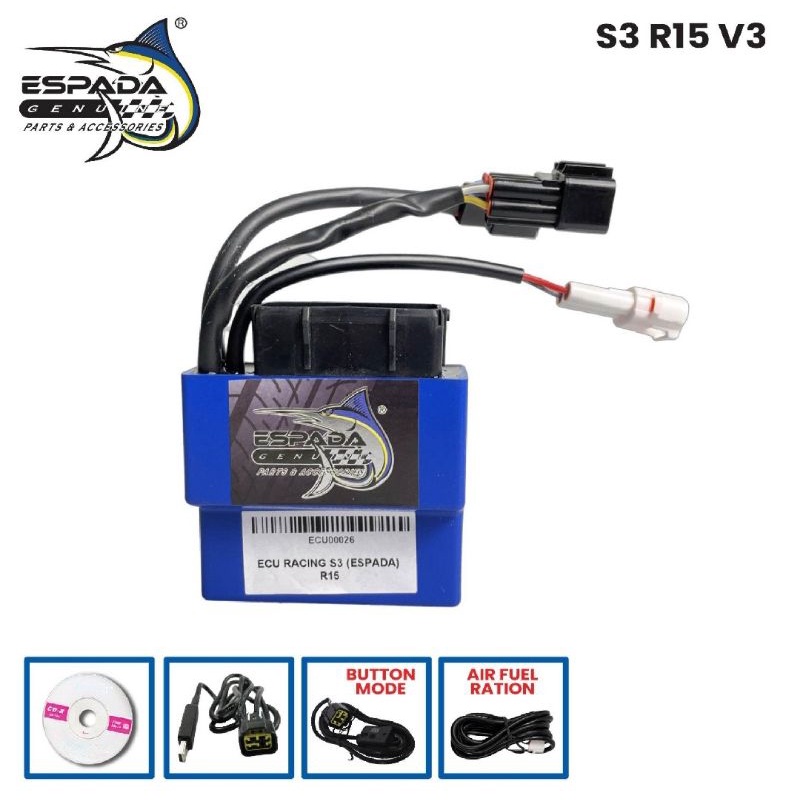 ECU RACING S3 (ESPADA) R15 V3 | Shopee Malaysia