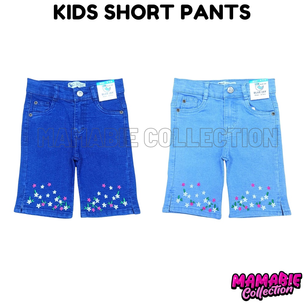 Girls Short Pants Kids Seluar Pendek Budak Perempuan Seluar Jeans Budak