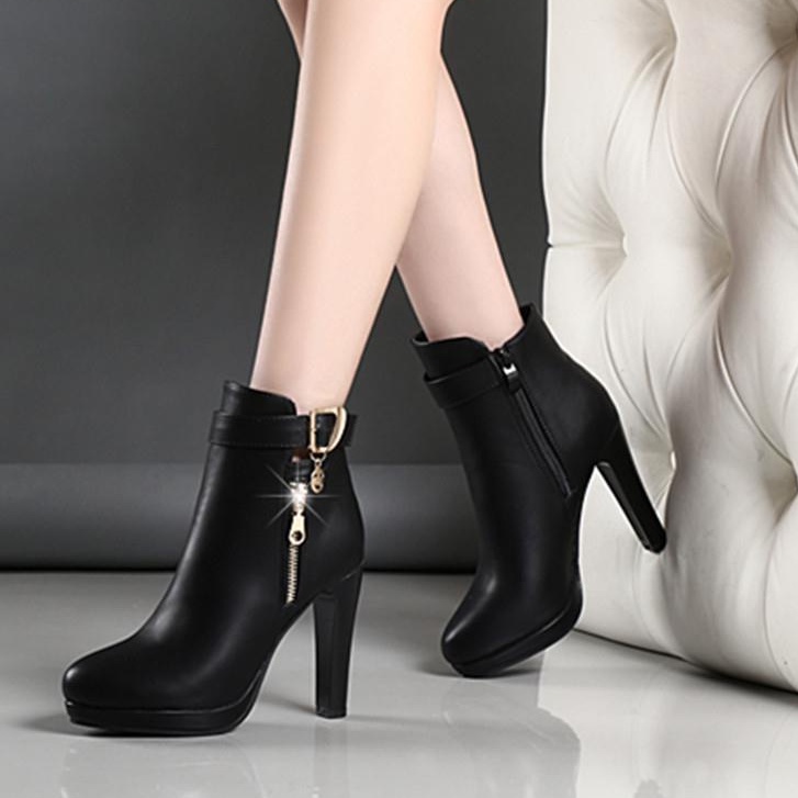 Spot-high heel boots women-Korean style stiletto boots single boots ...