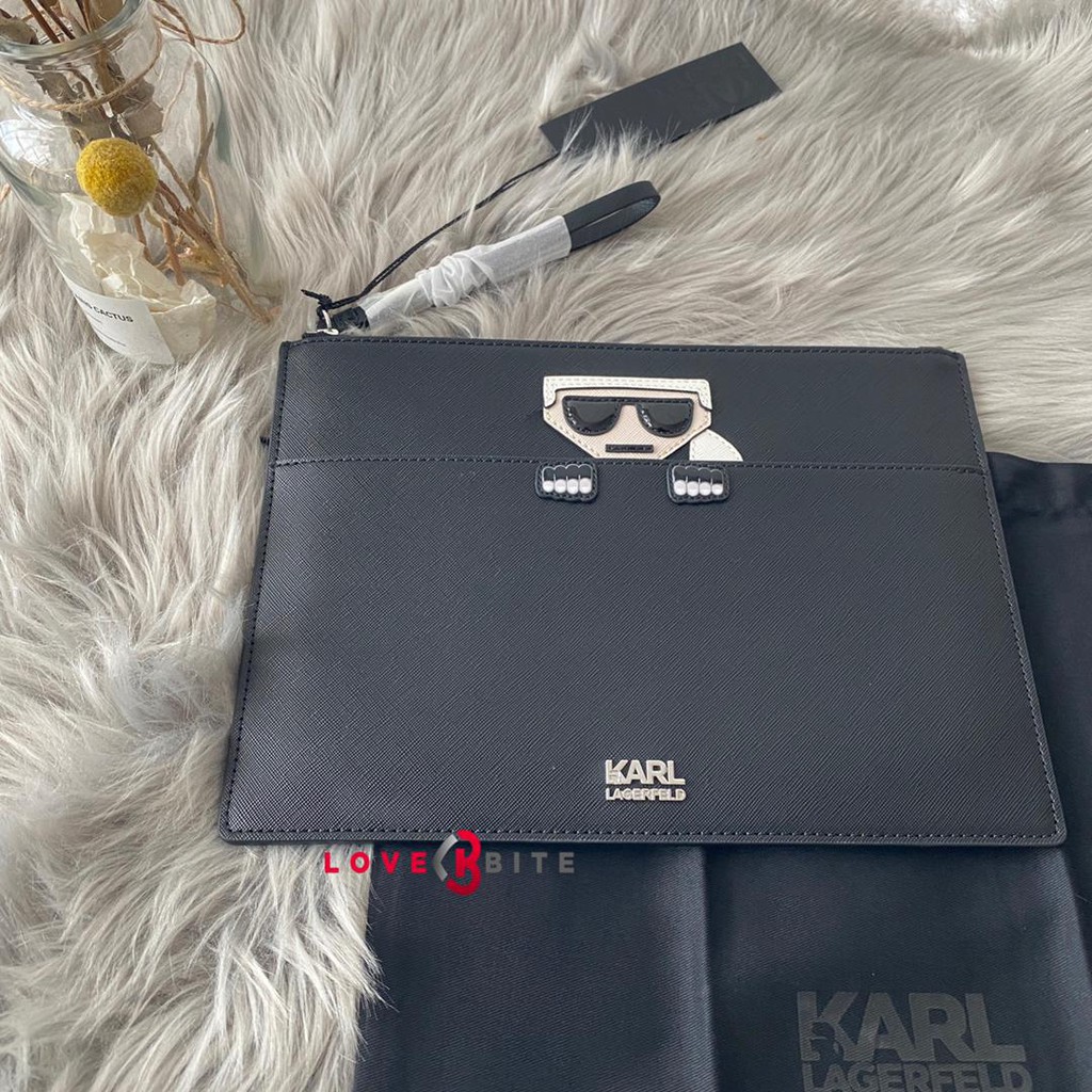 Karl lagerfeld pouch bag hot sale