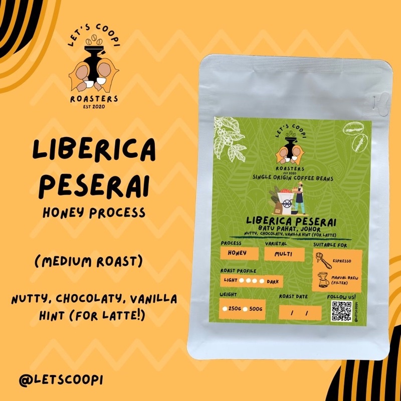 Liberica Peserai (Batu Pahat, Johor) Single Origin Coffee Beans Shopee Malaysia