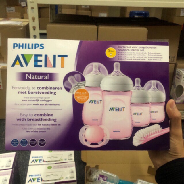 💯 Original Avent Natural Newborn Pink Starter Set | Shopee Malaysia