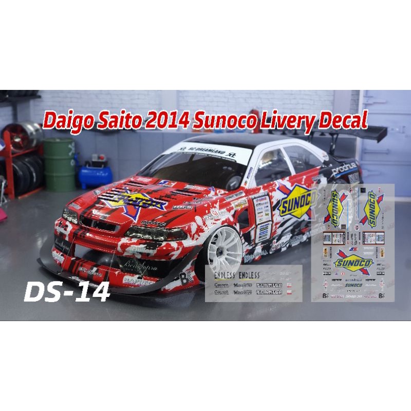 【READY STOCK】 DS-14 / UV Printing Sticker For RC 1/10 body daigo saito ...
