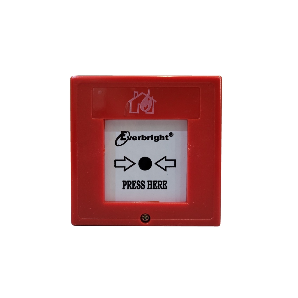 Everbright ECP-05-RSA Red Square Manual Call Point C/W Test Key ...