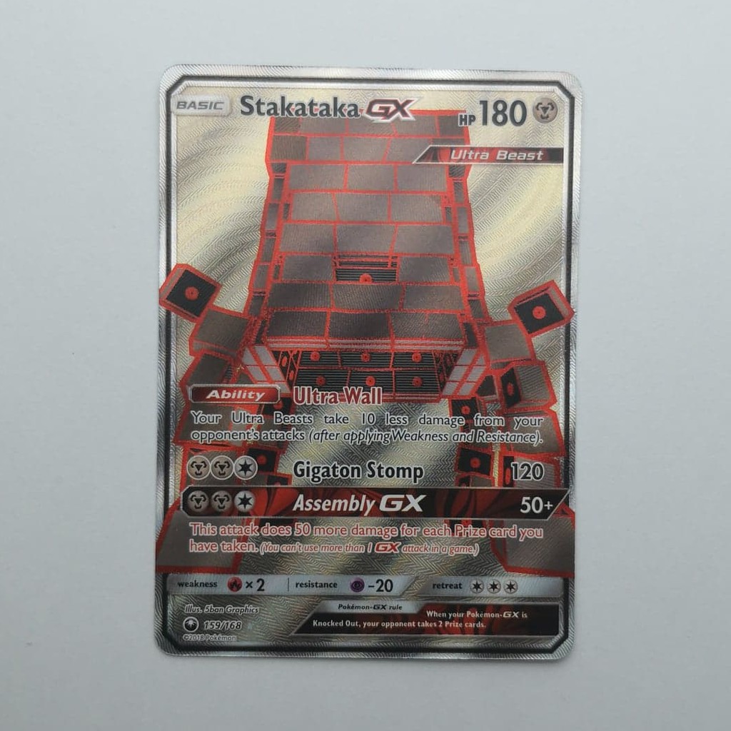 Pokemon Tcg Stakataka GX 159 168 Full Art Ultra Rare Shopee Malaysia