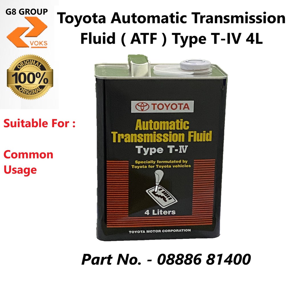 Toyota Automatic Transmission Fluid ( ATF ) Type T IV ( 4L ) 08886