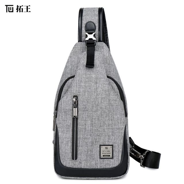 Tuowan Men s Chest Bag Oxford Cloth Crossbody Bag Sports Waist Bag Shopee Malaysia