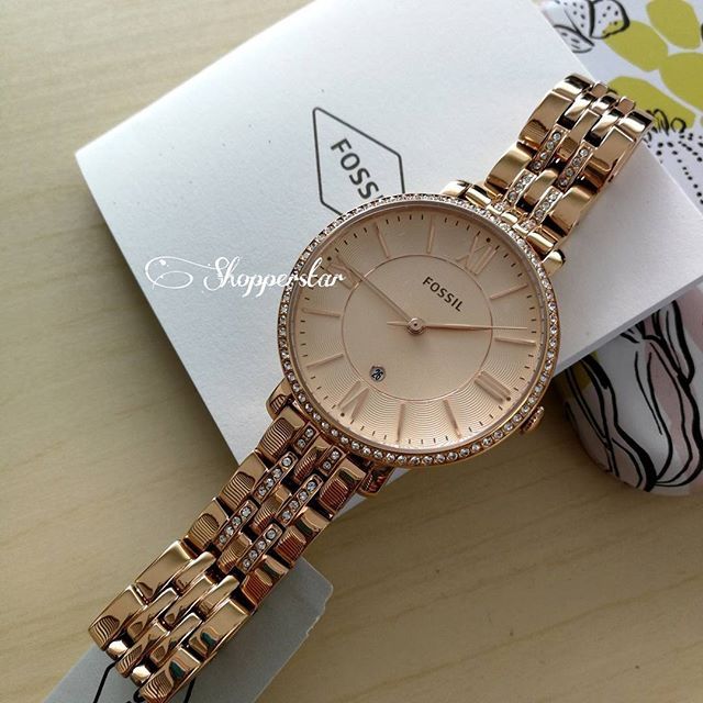 ES3546 FOSSIL Jacqueline Rosegold Shopee Malaysia