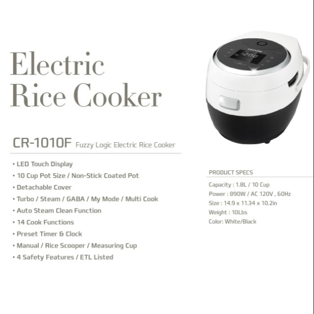 Cuckoo 1010 best sale multi cooker