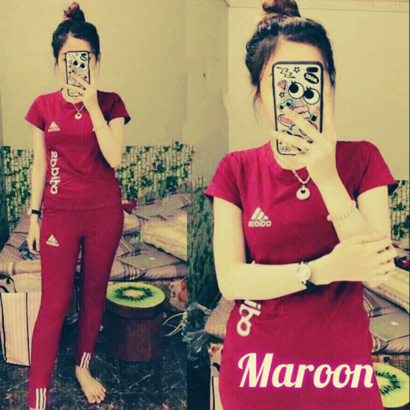 Baju set adidas sales