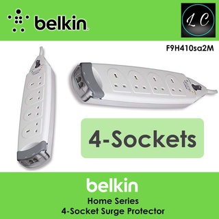 Belkin F9H410sa2M Home Series 4-Socket Surge Protector 4-Way Surge With ...