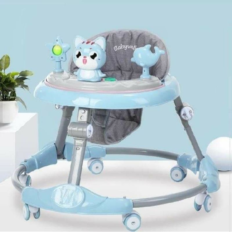 Baby Walker with Music and 6 Wheels with Cat Design high quality Shopee Malaysia