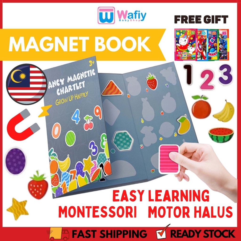 123 ABC Book Kids Early Learning Book Busy Book