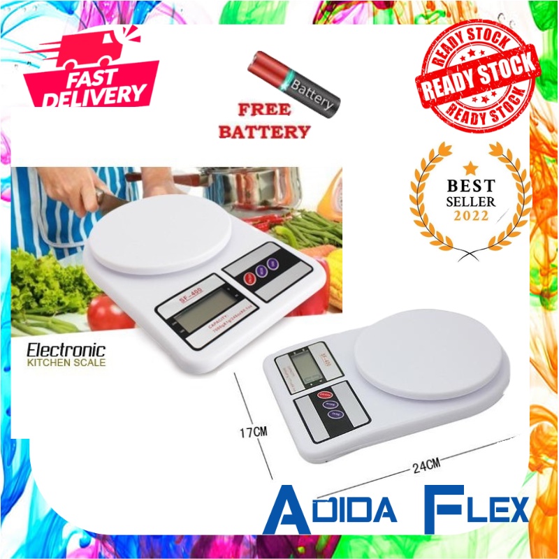 (READY STOCK) Digital Scale Electronic Kitchen Weighing Digital Scale ...
