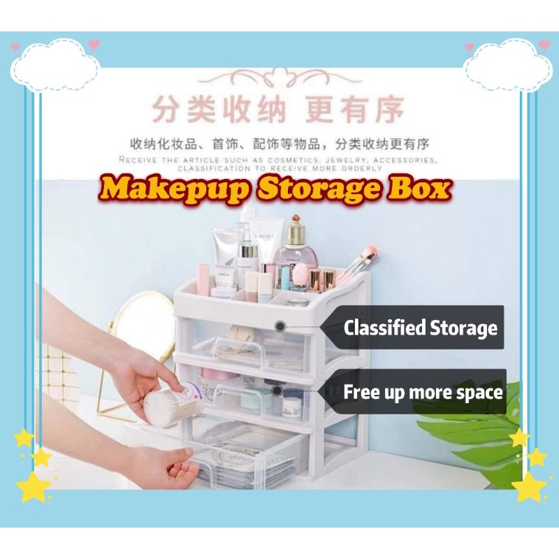 Makeup Storage Box Skincare Product Rack Transparent Drawer Storage   E4d3e4f5be2bec9c3adc0cd598552f54